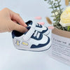 Blue Adorable Cartoon Print Soft Sole Baby Sneakers Booties BTS9120C