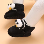 Balck Infant Fleece Warm Winter Shoes SH7129B