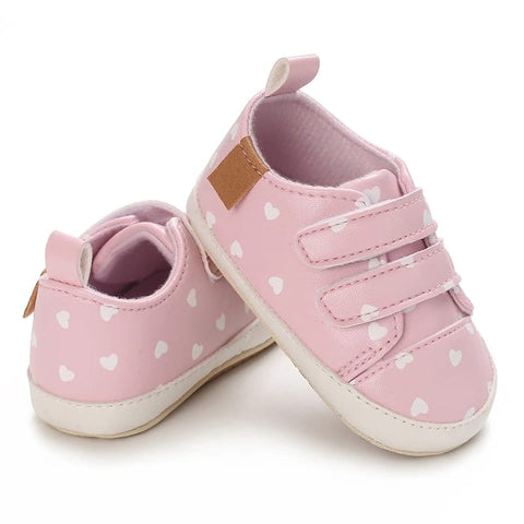 Pink Heart Baby Shoes SH7122B