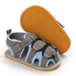 Gray & Blue Sandals SDL7508B