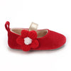 Red Flower Booties BTS9117A