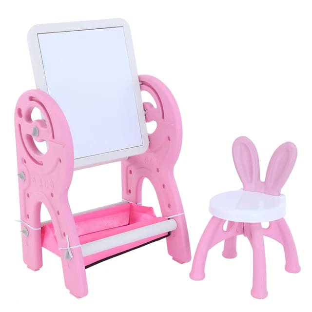 Pink Durable Quality Multi-Function Kindergarten Indoor Children Plastic Study Table and Chair Educational Toys BCP1028A