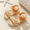 New Fashion Brown Soft Soled Baby Girls Summer Buckle Sandals SDL7580A