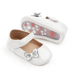 White Baby Girls PU Princess Soft Baby First Walker Shoes SH7112A