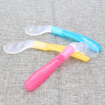 Pink Baby Silicone Feeding Cutlery Feeding Utensils Feeding Spoon Tableware FS110B