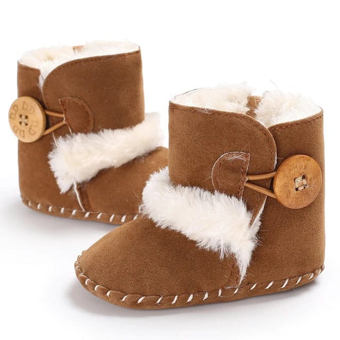 Brown Cute Comfortable Baby Warm Shoes SH7149B