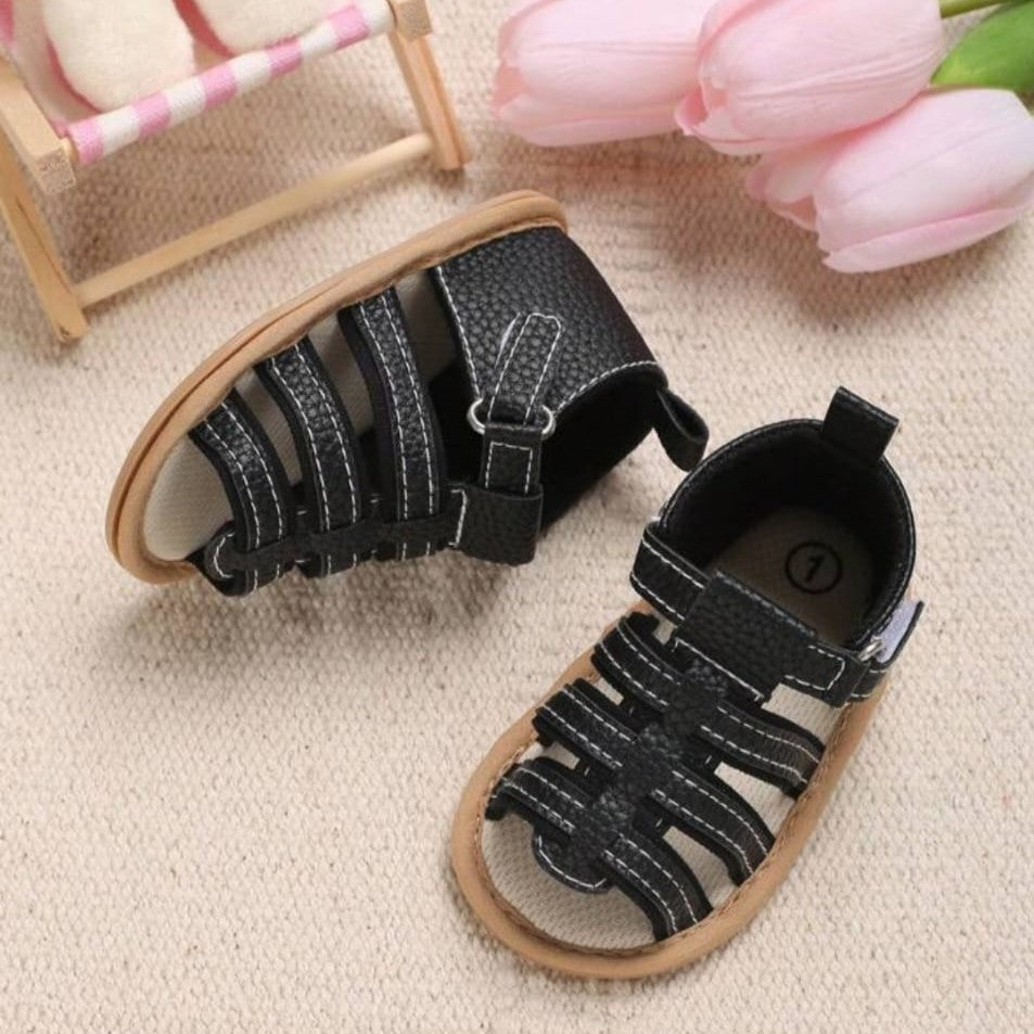 Black Summer Sandals SDL7519C