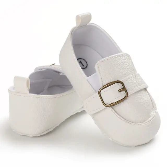 Casual Slip-on Low Top Loafer White Booties for Baby Boys BTS9107C