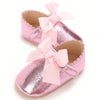 Pink Bow Soft Sole Booties BTS9115B