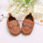 Casual Slip-on Low Top Loafer Brown Booties for Baby Boys BTS9103B