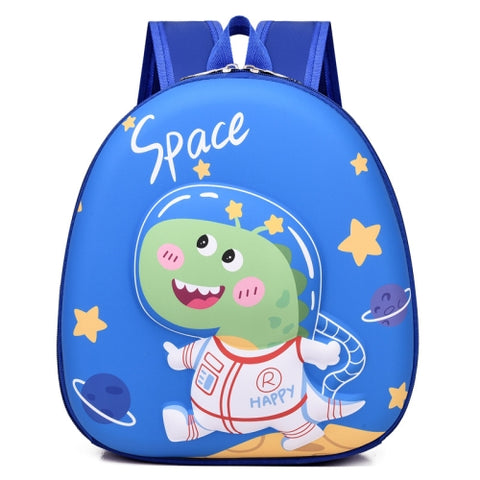 Royal Blue Space Dino Character Premium Quality Bag for Kids BG5517A