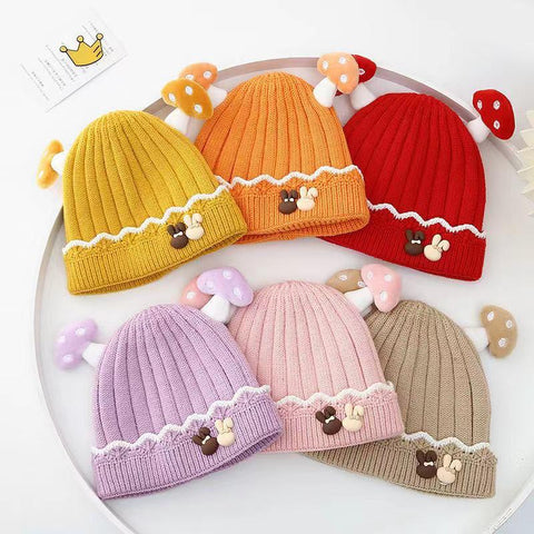 Fashion Baby Knitted Warm Winter Wool Cap (6 Months -3 Years) CP5085