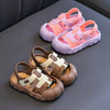 Children's Brown Sandals Summer Indoor Outdoor Anti-slip Soft Bottom Sandals SDL7579C