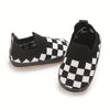 White & Black Baby Booties BTS9124A