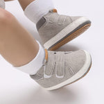 Gray High Ankle Baby Shoes SH7134