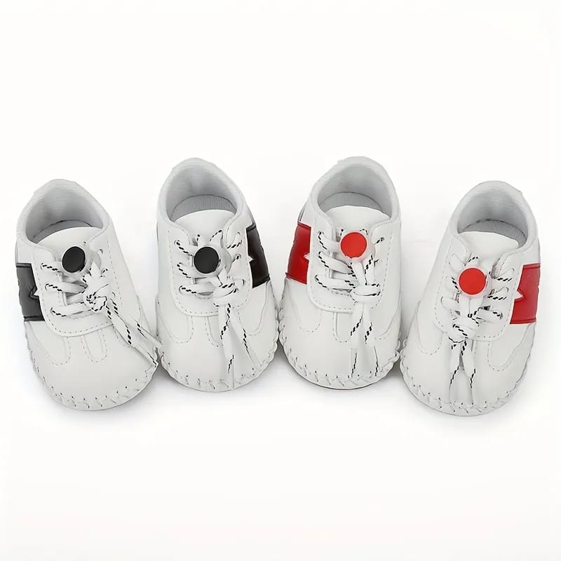 Red & Whte Baby Shoes SH7138A