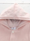 Adorable Pink Unicorn Baby Onesie - Soft, Comfortable Hooded Velvet Jumpsuit with Cartoon Design, Breathable Cotton Blend, Perfect for All Seasons & Casual Wear, Youngsters Clothe, for Outdoor BS6137D