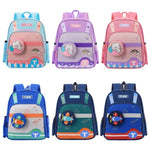 Navy Blue Waterproof Backpack, School Bags for Boys and Girls Aged 3-6, 1-2 Grade Student Bags BG5543E