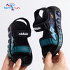Children's Black Lightweight Breathable Sandals - Non-Slip PVC Sole with Hook & Loop Closure, Low-Top Open-Toe Casual Suitable for Spring Summer Sandals SDL7570B
