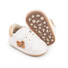 White & Gold Bear Shoes SH7153B