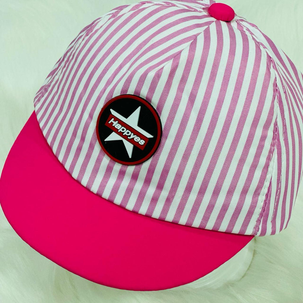 Fashion Baby Pink & White Happyes Cap CP5022A