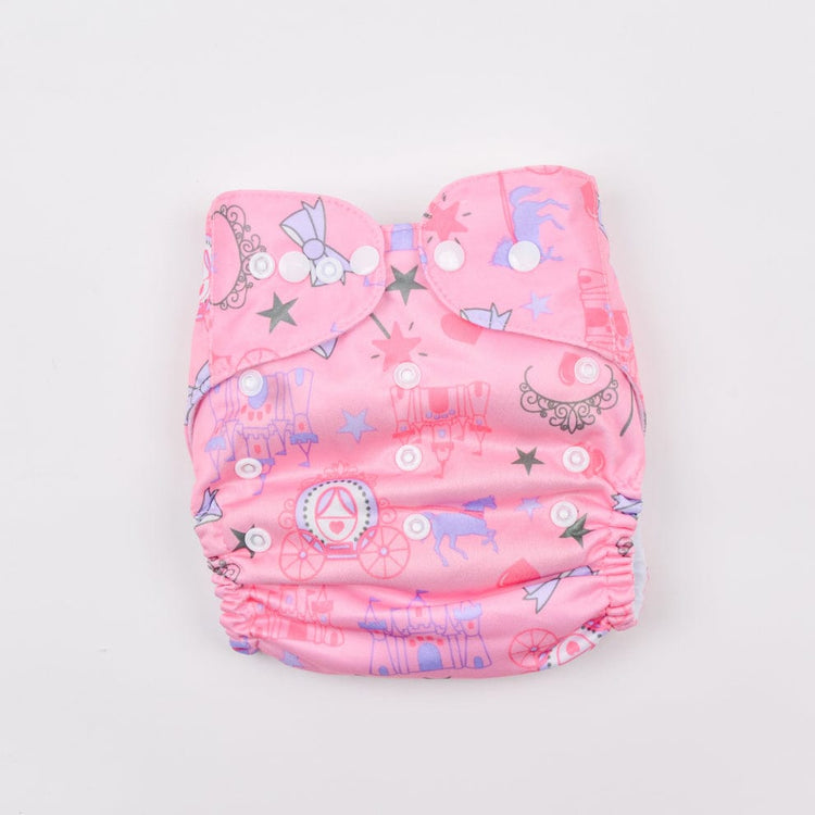 Pink Stars Reusable Baby Infant Nappy Cloth Diaper BCP1017F