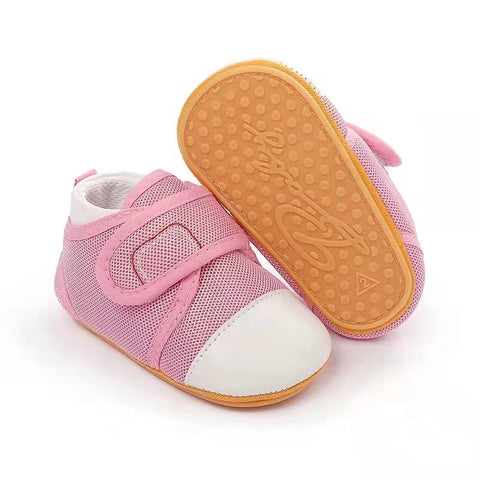 Pink & White Baby Shoes SH7137C