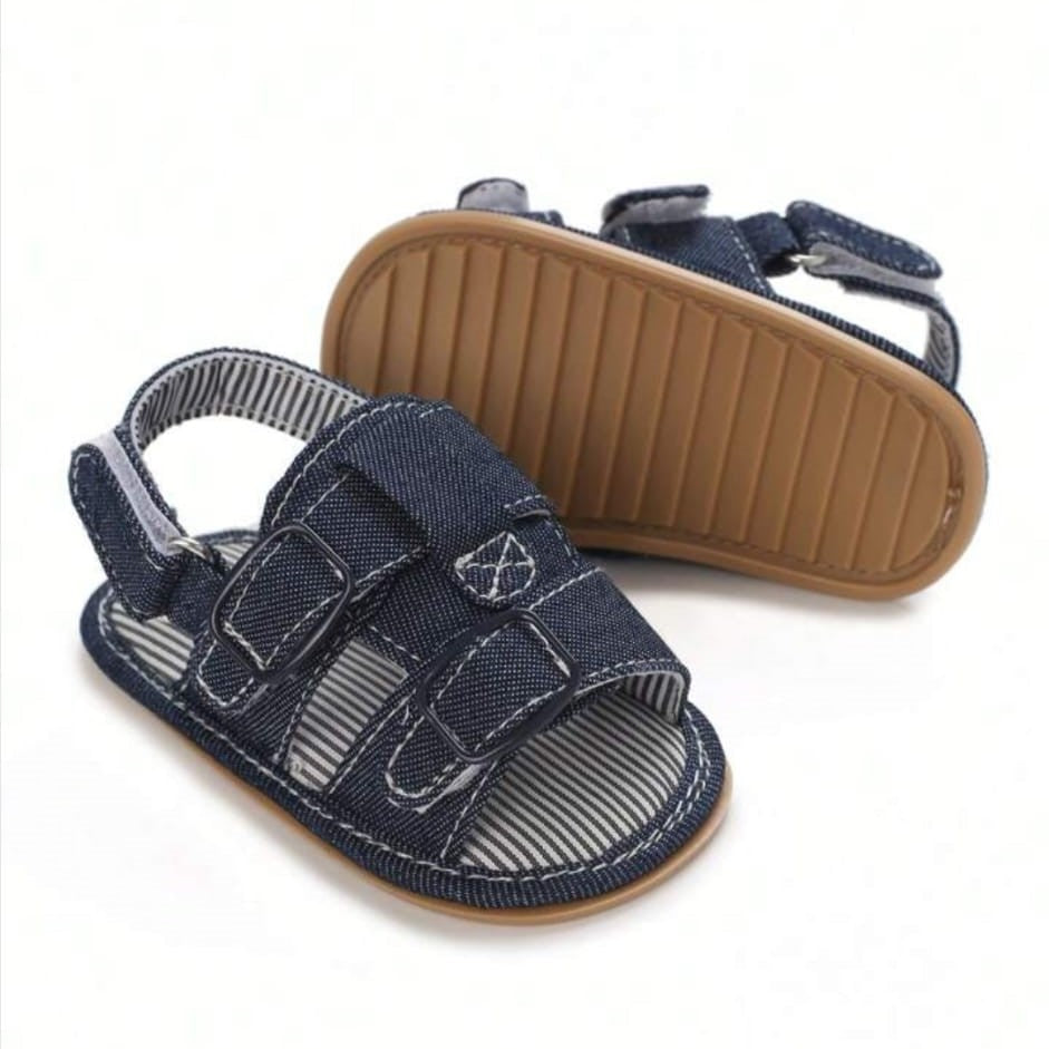 Denim Blue Soft Sole Sandals SDL7521