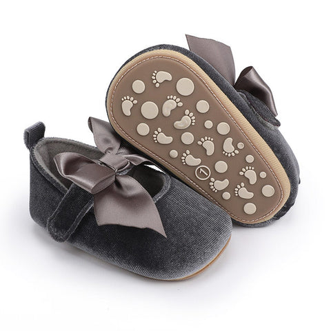 Gray Fashionable Baby Girl's Shoes SH7142C