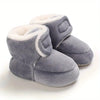 Silver Blue Baby Comfortable Corduroy Warm Shoes SH7131C