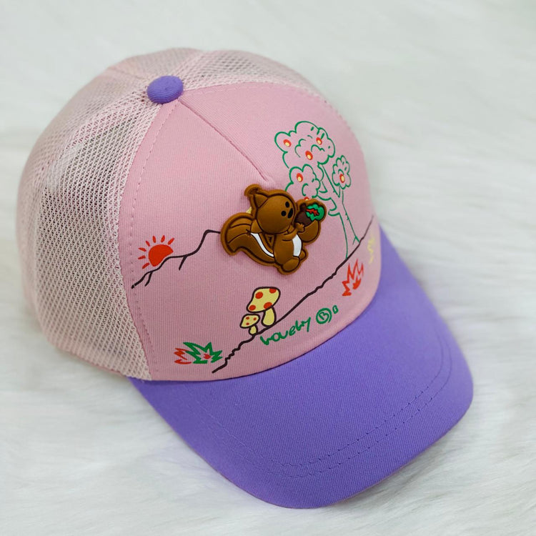 Girl's Purple & Pink Baseball Cap CP5045A