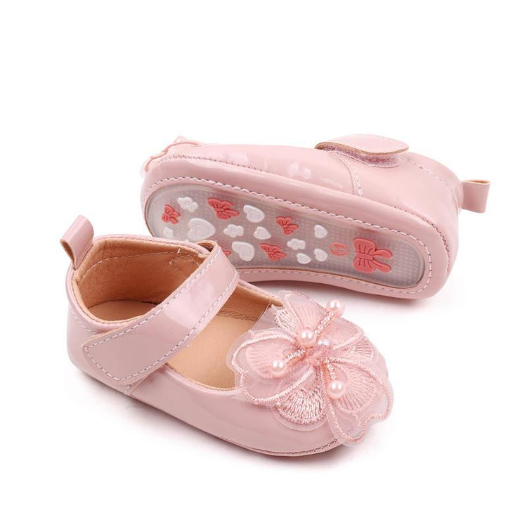 Pink New Girls Shoes Spring Autumn Princess PU Leather Shoes Cute Bowknot Toddler Shoes SH7108C