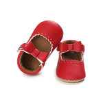 Baby Girls Red Bow Buckle Comfortable Shoes SH7098D