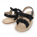 Black Glittering Sandals SDL7509B