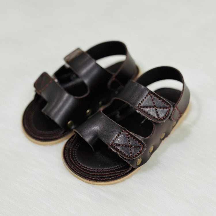 Boys Dark Brown Sandals SDL7524D