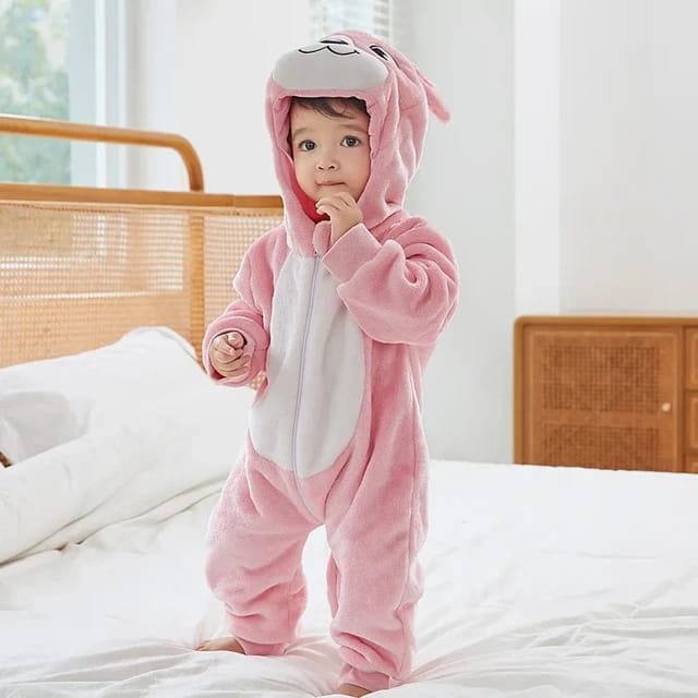 Pink Winter Baby Rompers Animal Jumpsuit Body Suit BS6027