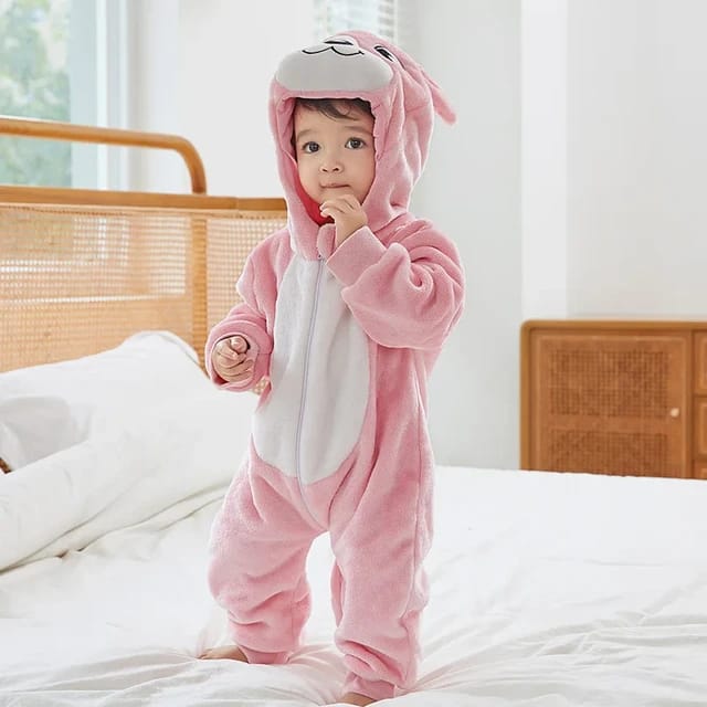 Pink Winter Baby Rompers Animal Jumpsuit  Body Suit BS6027