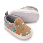 Baby Canvas Shoes Dinosaur Print Crib Shoes Casual Classic Anti-Slip Booties BST91113A