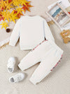 Baby Girl Cute Little Bear Embroidery Fashionable Long Sleeve Sports Sweatshirts + Pants Clothes Set Outdoor Wear TS6404C