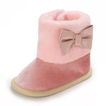 Pink Baby Girls High-top Warm Winter Shoes SH7126D