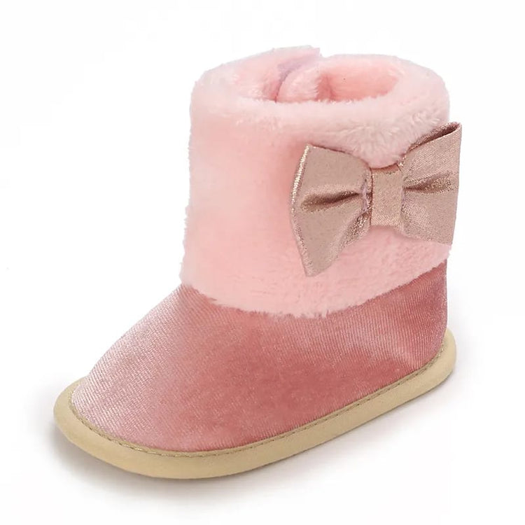 Pink Baby Girls High-top Warm Winter Shoes SH7126D