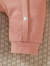 Cute Cartoon Embroidered Onesie for Baby Girls with a Bow Headband, Perfect for Outings, for Outdoor BS6137A