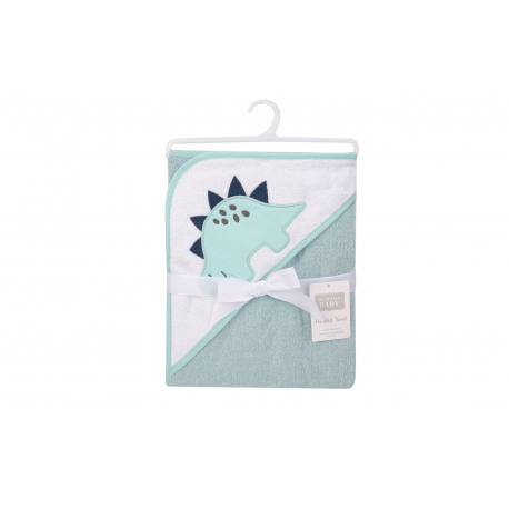 HB Sea-green Dino Hooded Towel TB6505B