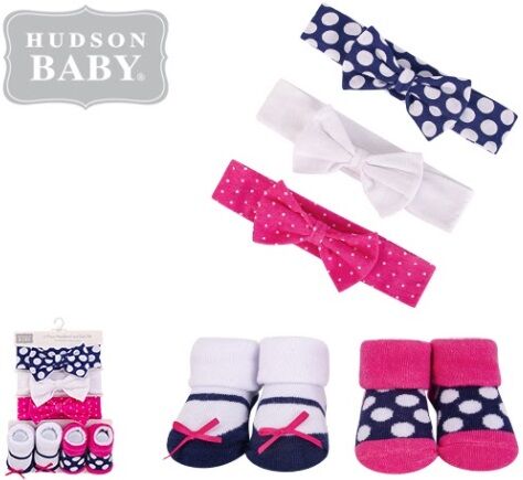 HB Pink Headband & Socks 5pcs Set HA4001C